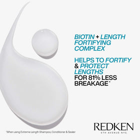 Redken lifestyle image of long healthy hair after use illustrating stronger hair