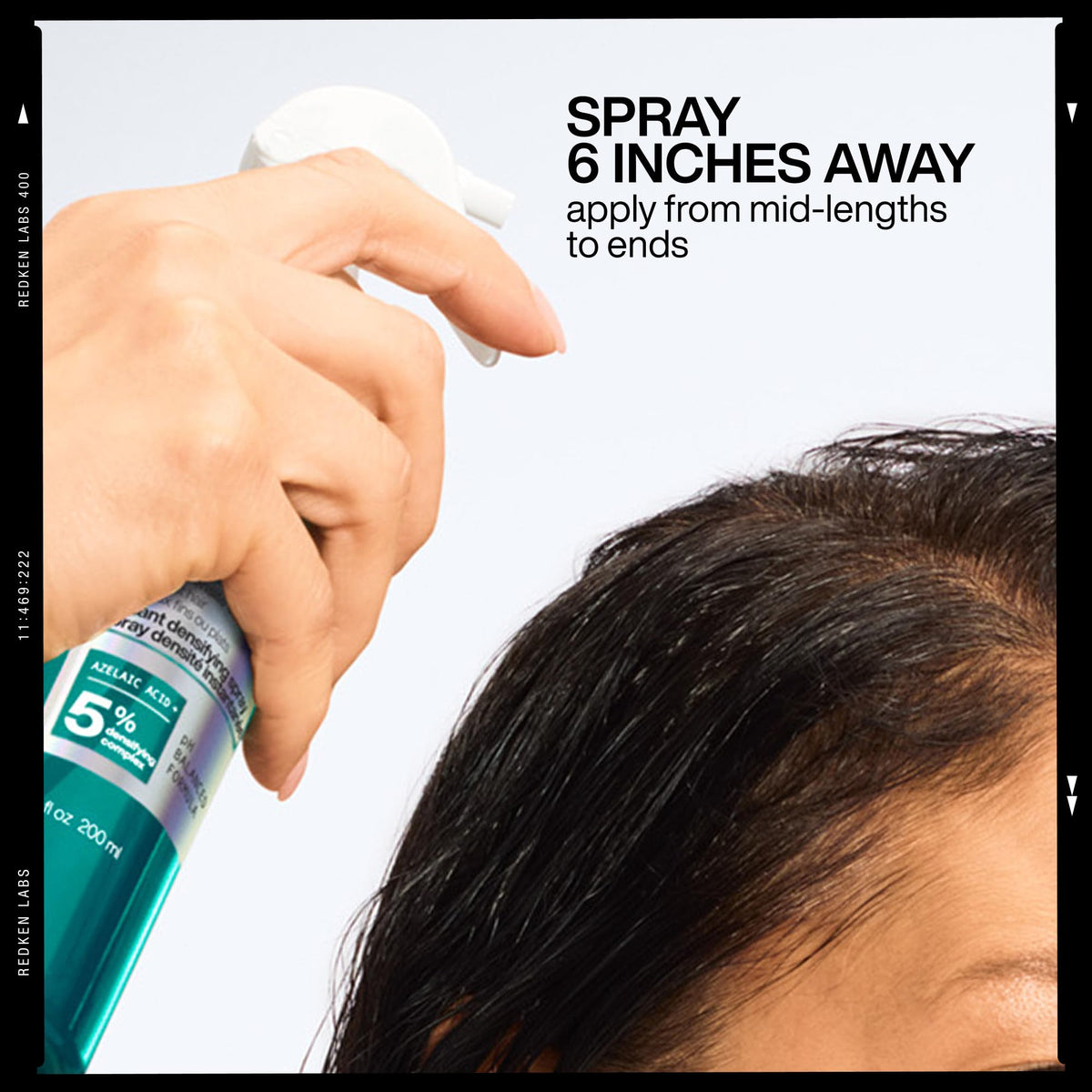 Redken styled hair lifestyle shot illustrating natural-looking volume and heat-protected finish