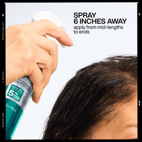 Redken styled hair lifestyle shot illustrating natural-looking volume and heat-protected finish