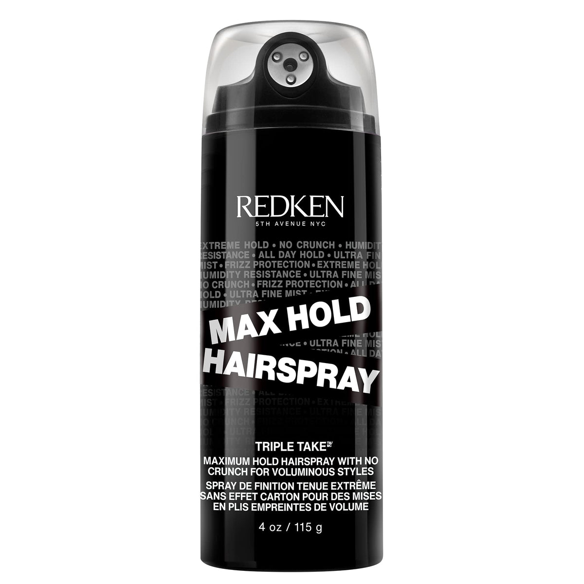 Redken Max Hold Hairspray 32 front packaging showing brand and product benefits