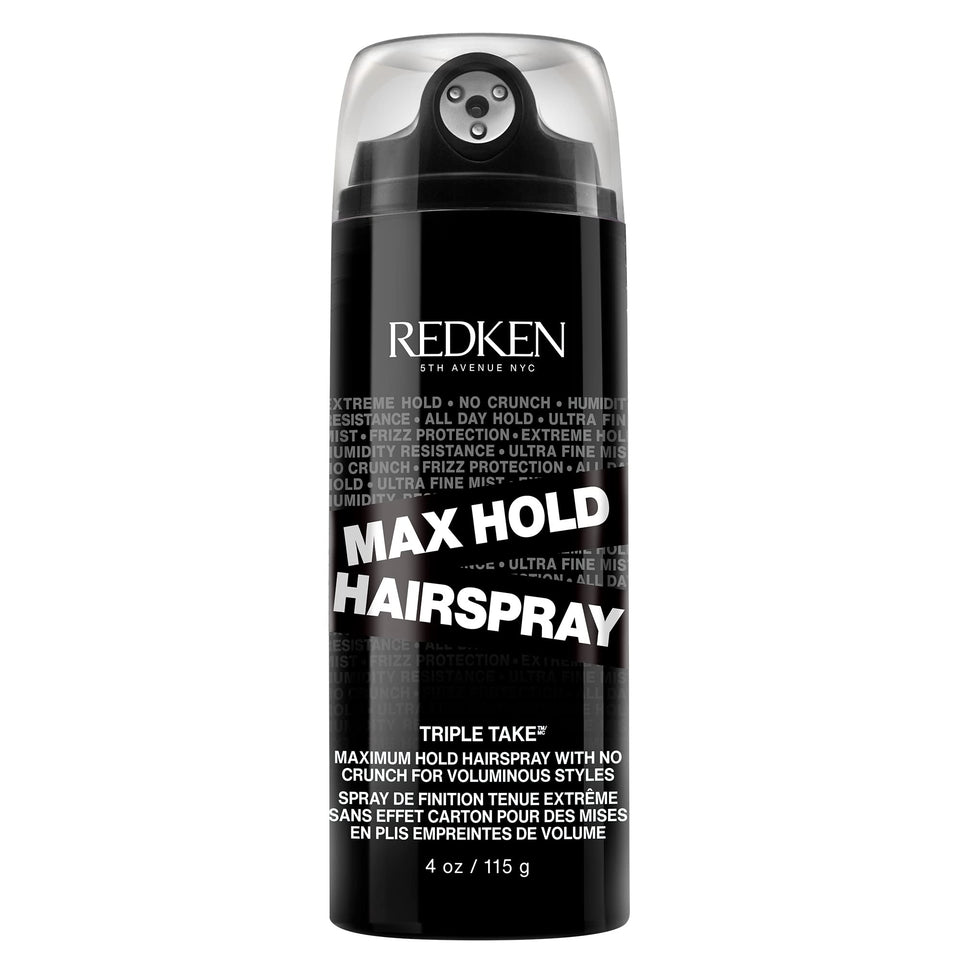 Redken Max Hold Hairspray 32 front packaging showing brand and product benefits