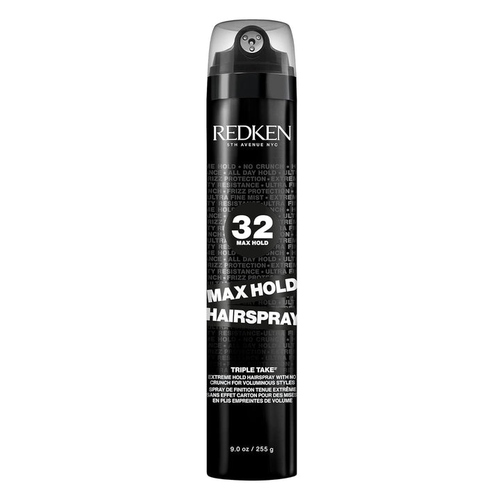 Redken Max Hold Hairspray front packaging showing brand and product benefit
