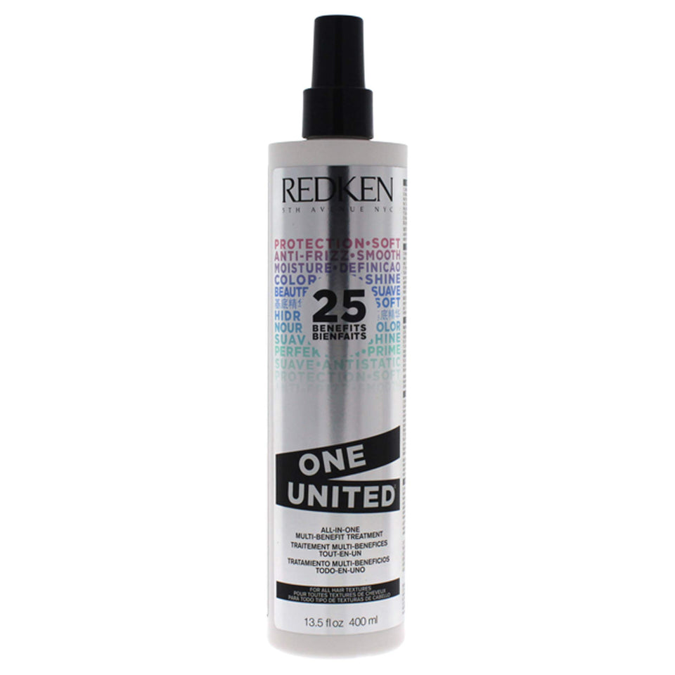 Redken One United front bottle showing sleek label and size benefits