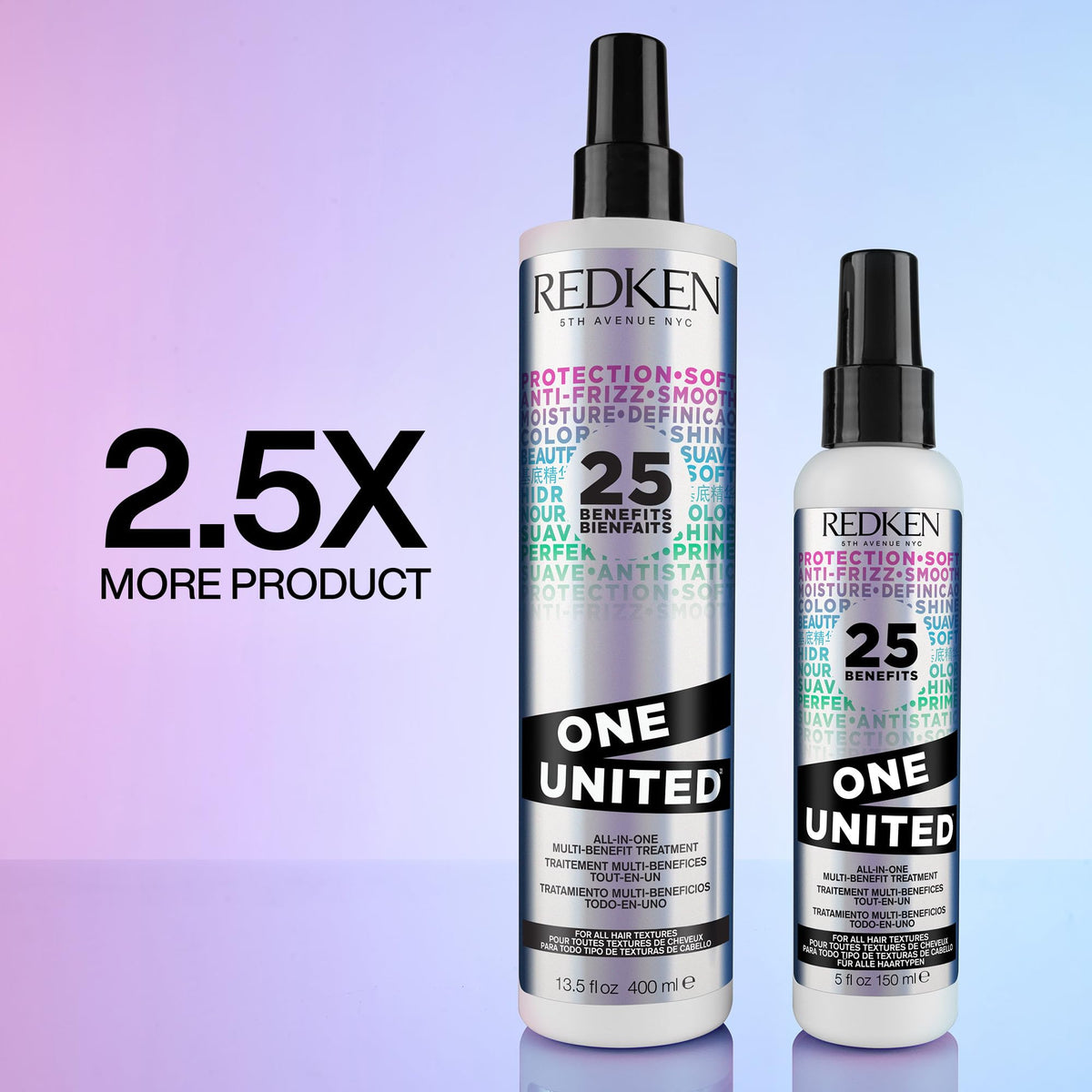 Redken One United product texture close-up highlighting lightweight formula