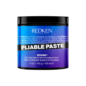 Redken pliable paste front packaging showing jar and branding for easy identification and shelf appeal