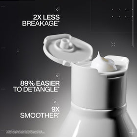Redken pump dispensing conditioner illustrating concentrated texture benefit