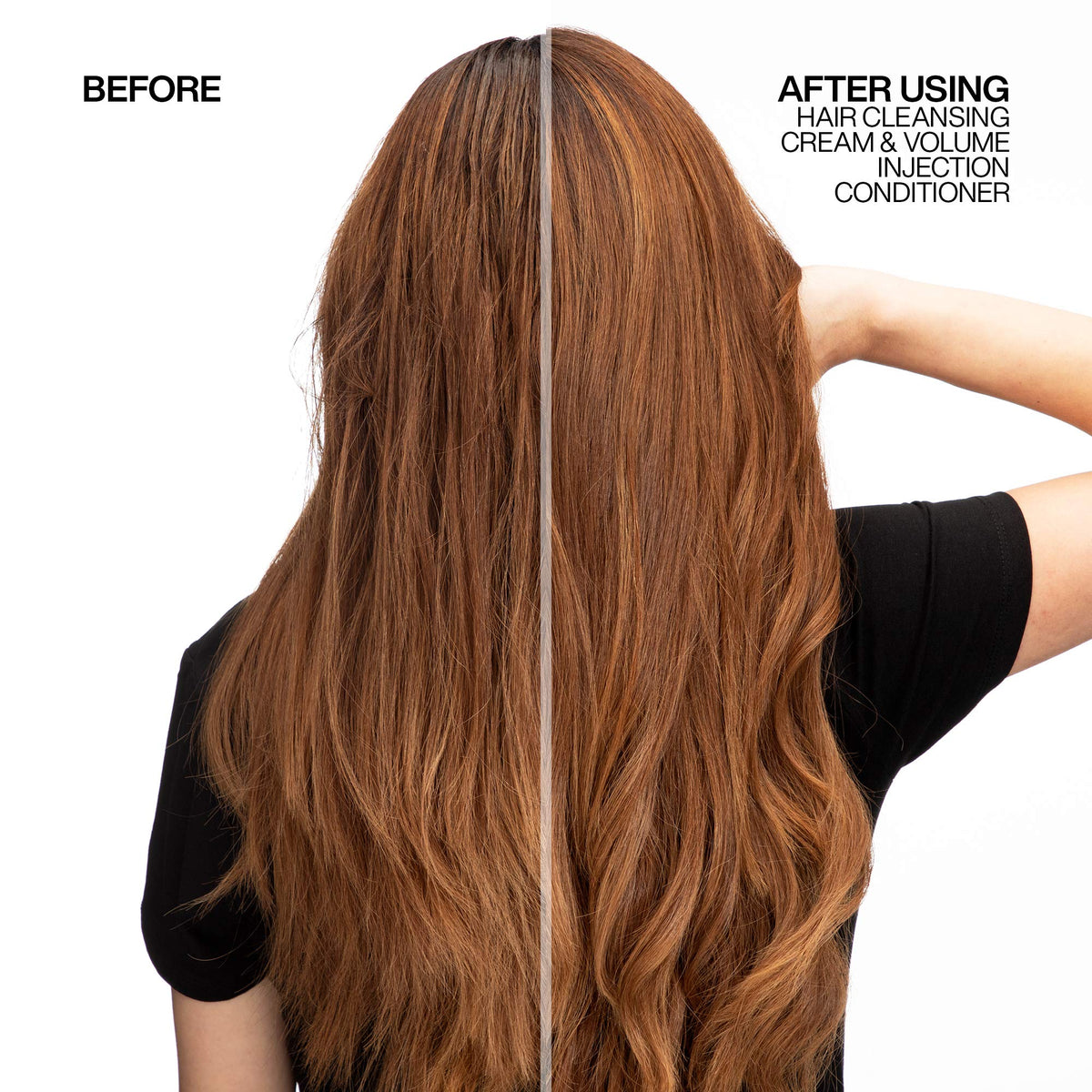 Redken bottle pump dispensing cream demonstrating easy application