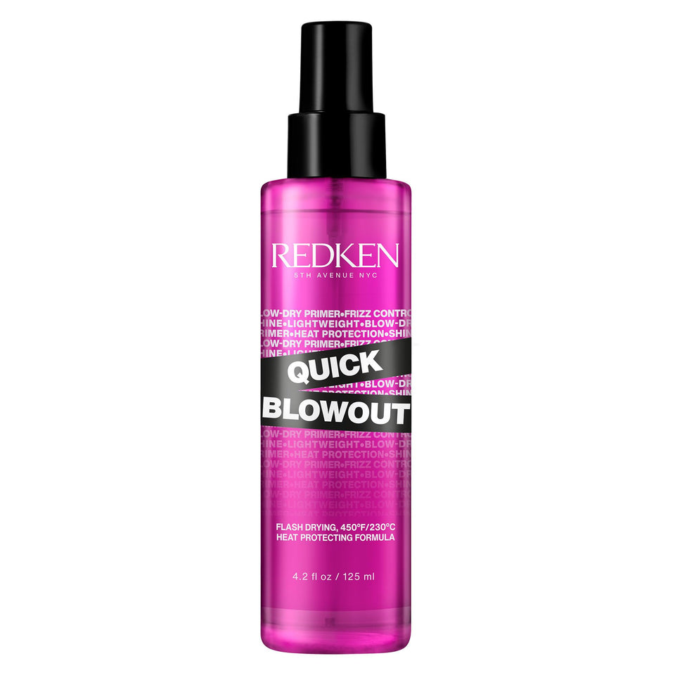 Redken front packaging shows product bottle and branding for quick styling