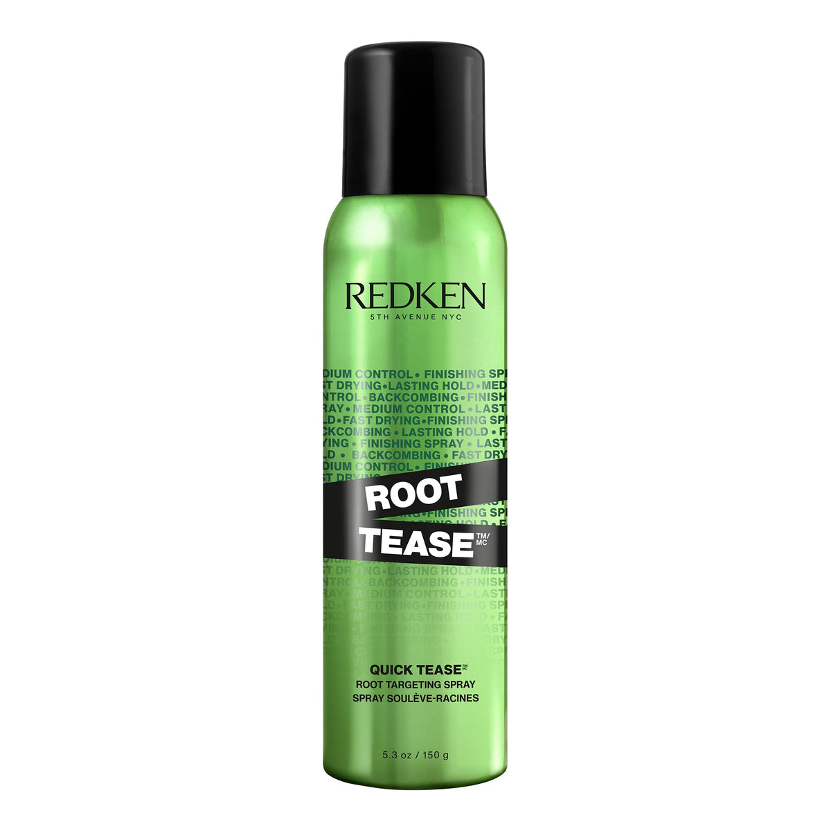 Redken Quick Tease 15 front packaging showing product benefit of root lift