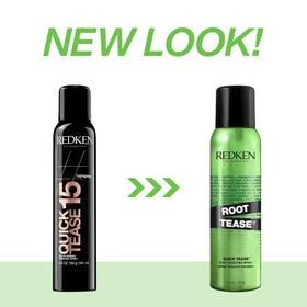 Redken Quick Tease 15 nozzle and cap detail for precise application benefit
