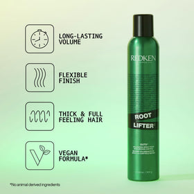 Redken root lifter foam texture closeup demonstrating lightweight body