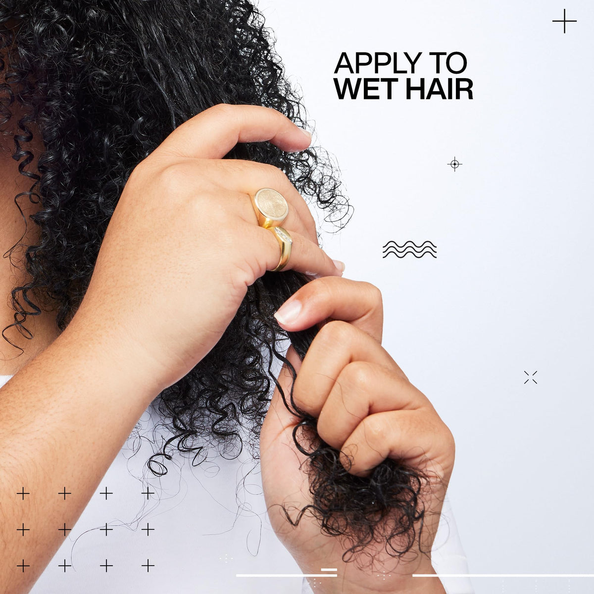 Redken sculpting curl gel used while diffusing to boost curl bounce and hold