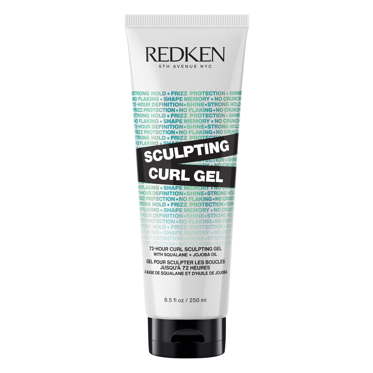 Redken sculpting curl gel front packaging showing product benefit