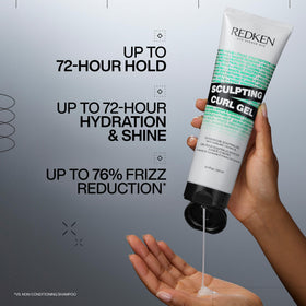 Redken sculpting curl gel creamy gel texture highlighting smooth application