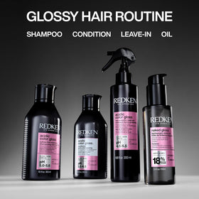 Redken close-up on cuticle smoothing benefit for more reflective shine