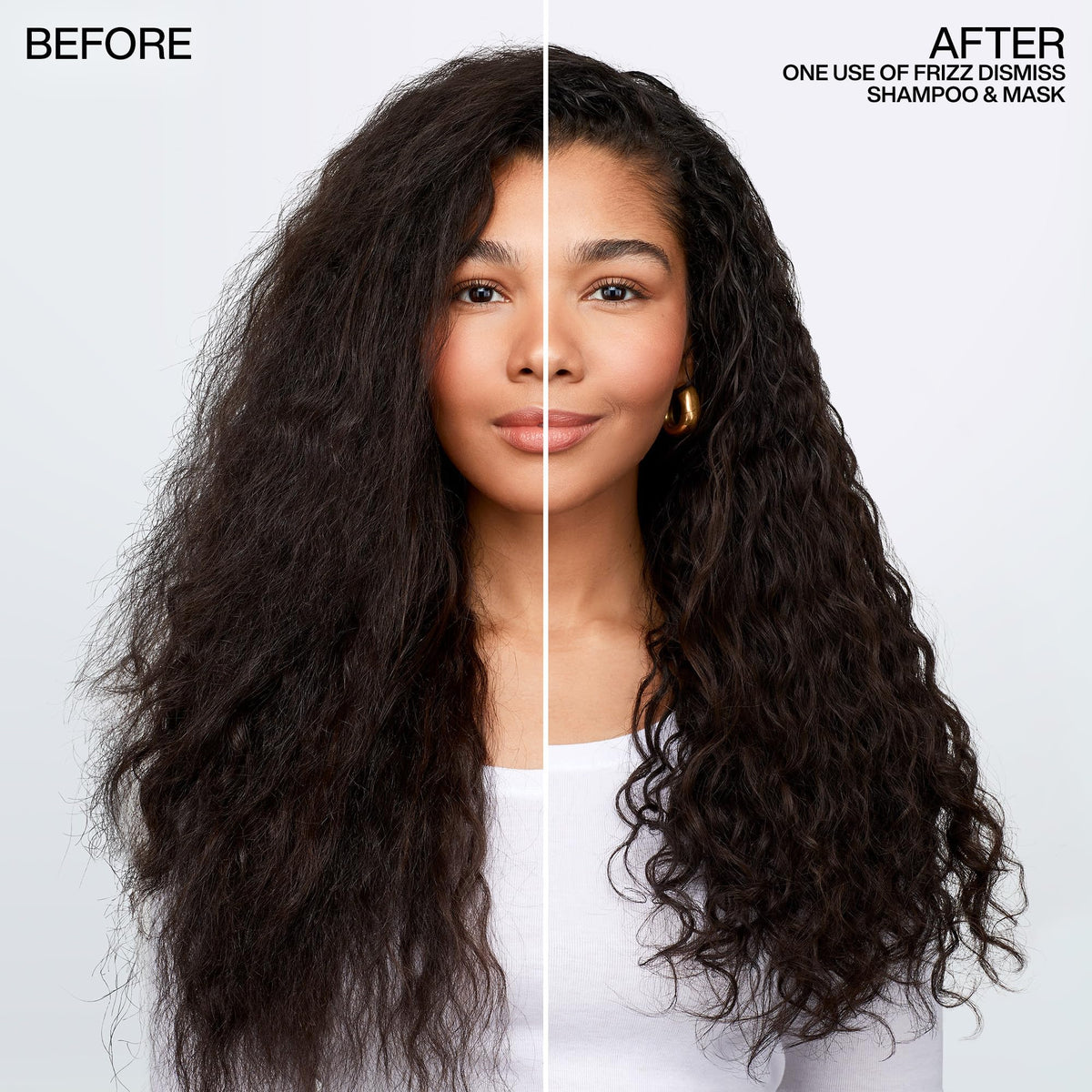 Redken application on wet hair showing easier detangling and manageability