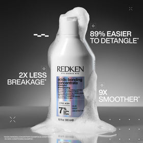 Redken shampoo lather texture close-up demonstrating rich conditioning foam