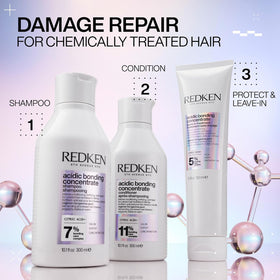 Redken 33.8 oz bottle next to hand to show generous size