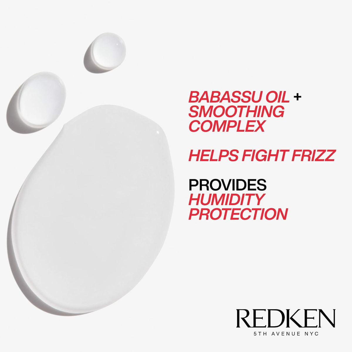 Redken bottle in hand showing product scale for accurate size expectation
