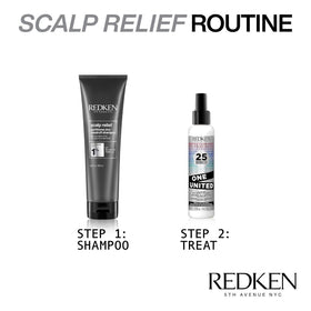Redken bottle next to ruler for scale and convenient 8.5 fl oz size