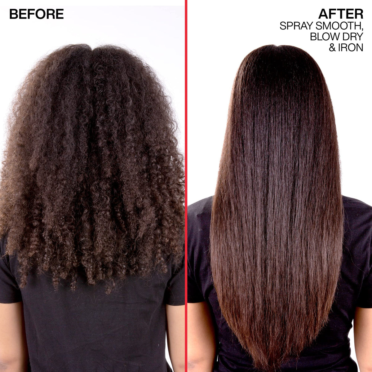 Redken spray smooth ingredient panel with citric acid highlighted