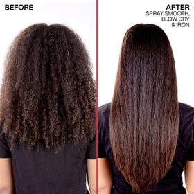Redken spray smooth ingredient panel with citric acid highlighted