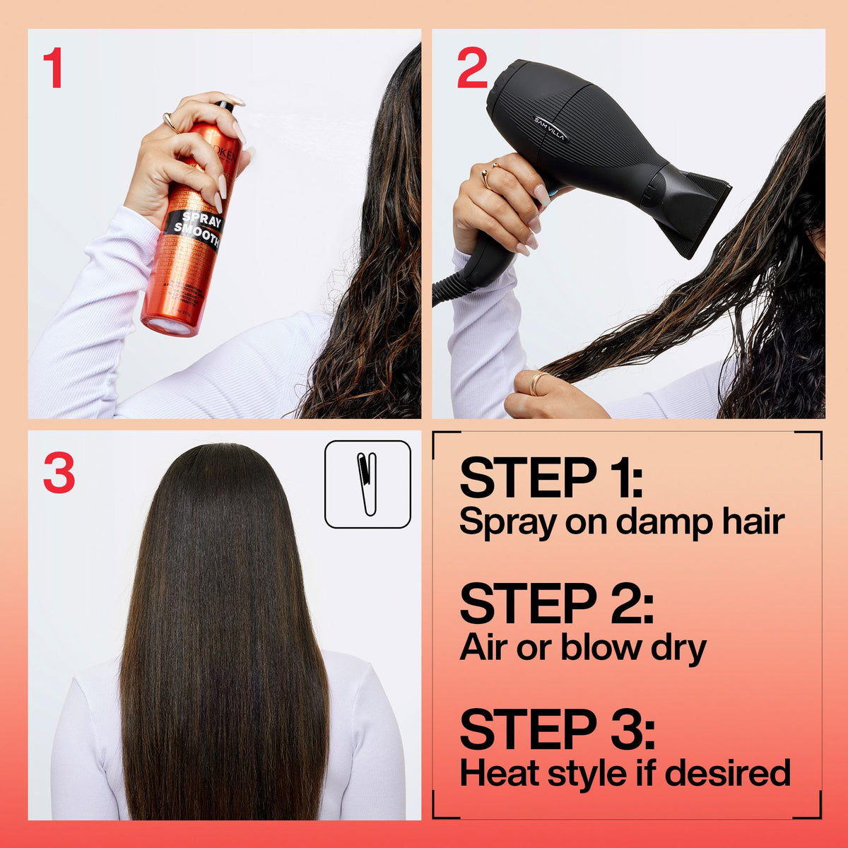 Redken spray smooth inside a travel pouch emphasizing portability