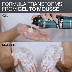 Redken in a bathroom setting showing everyday use and styling convenience benefit