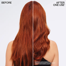 Redken texture close-up of liquid formula illustrating lightweight consistency and spreadability