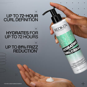 Redken close-up cream texture demonstrating lightweight non-greasy formula