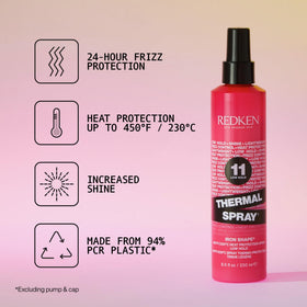 Redken Thermal Spray 11 nozzle detail demonstrating even mist application