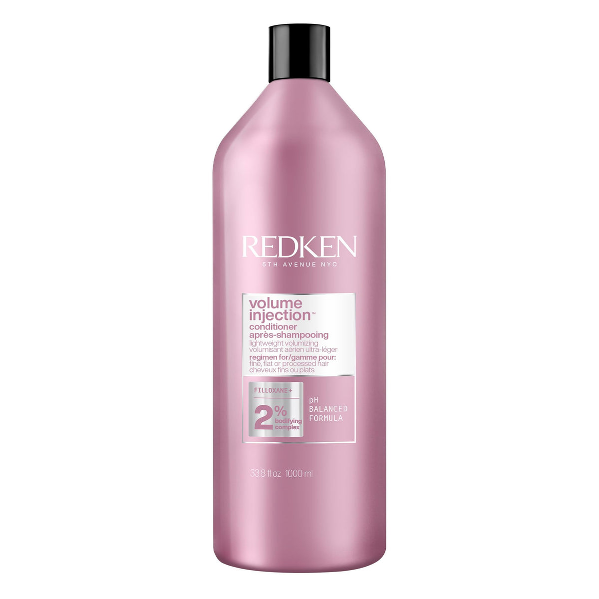 Redken bottle front view showing product and volumizing benefit