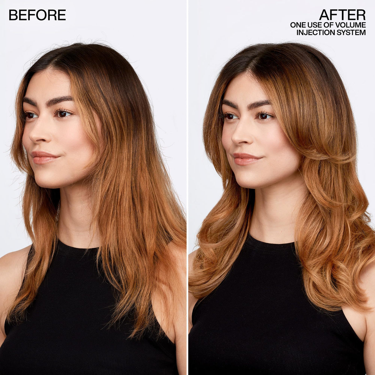 Redken conditioned hair texture close-up showing fuller-looking strands benefit