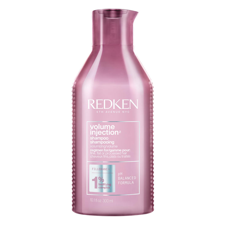 Redken bottle front packaging showcasing product and lift benefits