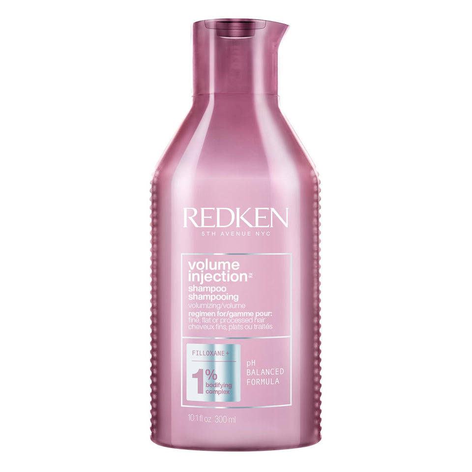 Redken bottle front packaging showcasing product and lift benefits
