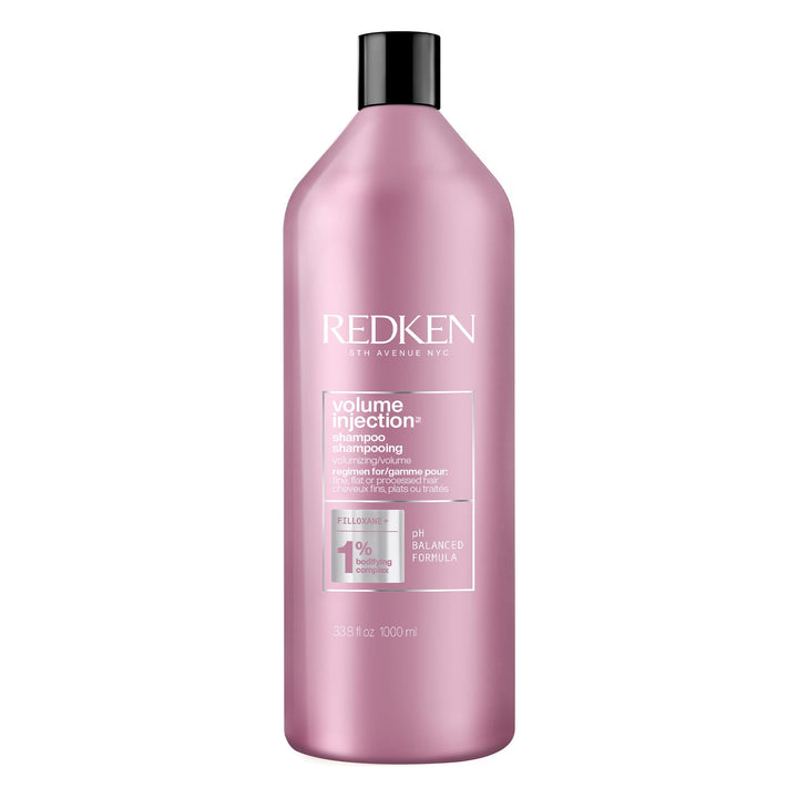 Redken bottle front view showing full-size packaging and quick identification benefit