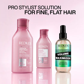 Redken product beside everyday items to show size and travel convenience