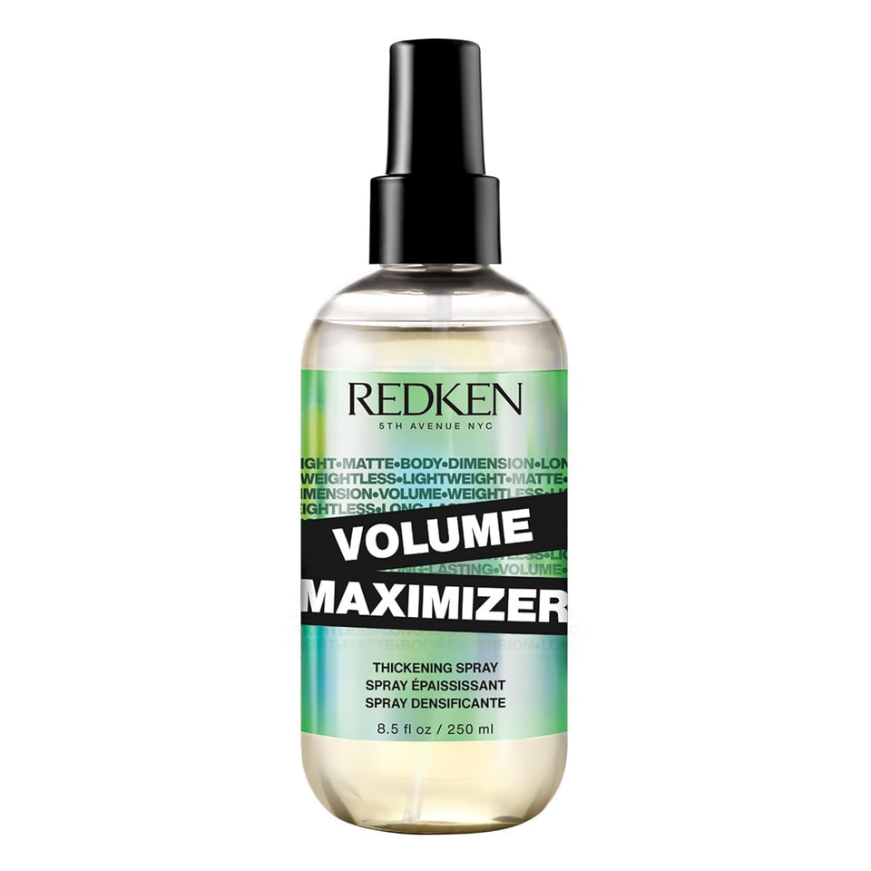 Redken front packaging showing can and product benefit for lightweight volume