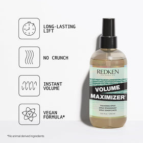 Redken closeup mist texture illustrating fine spray for even coverage