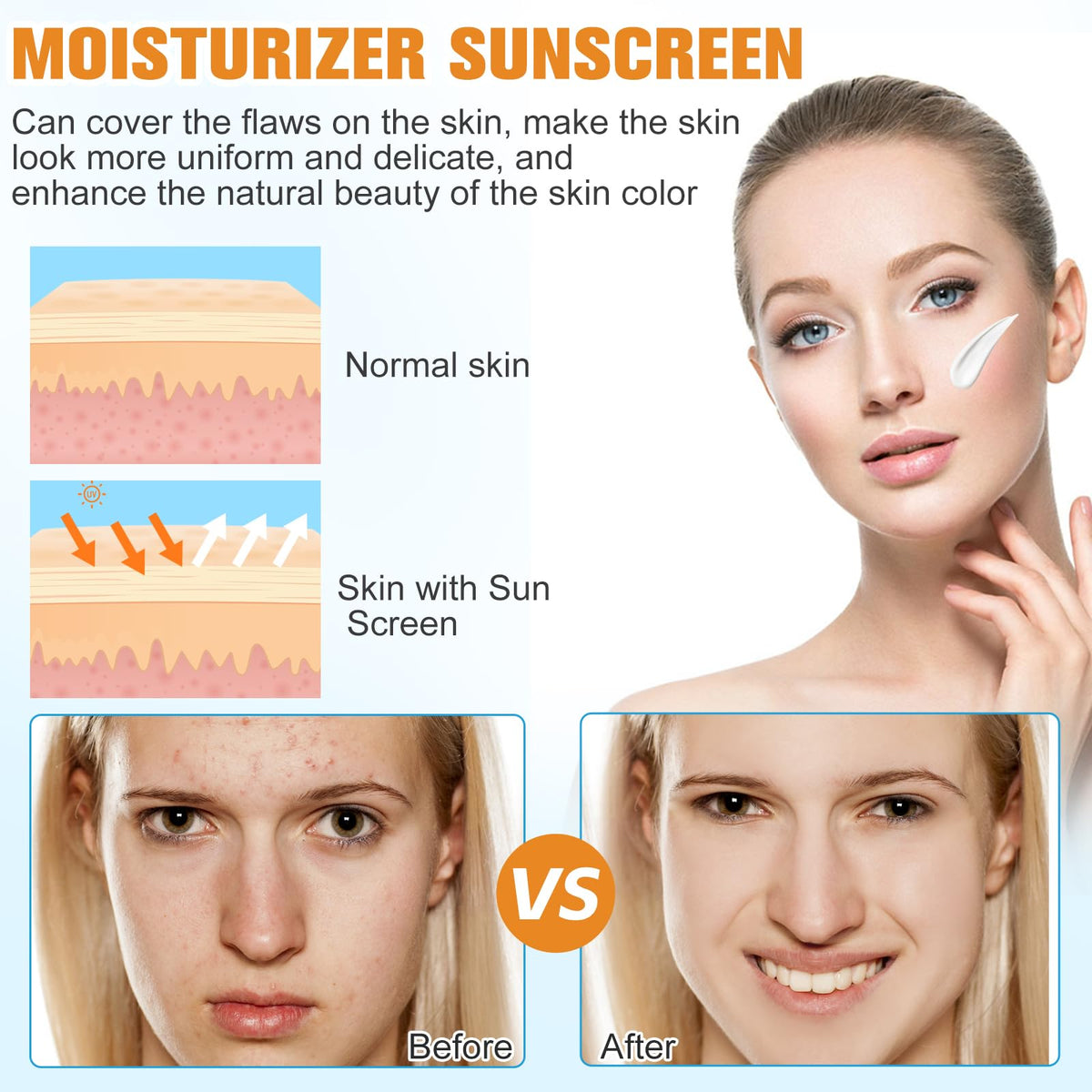 Rednow application on skin demonstrating smooth blend and coverage