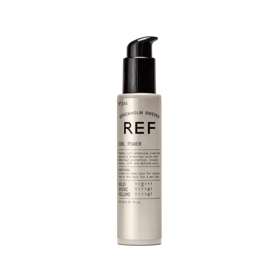 REF 244 front packaging showing product for controlled reinforced curls