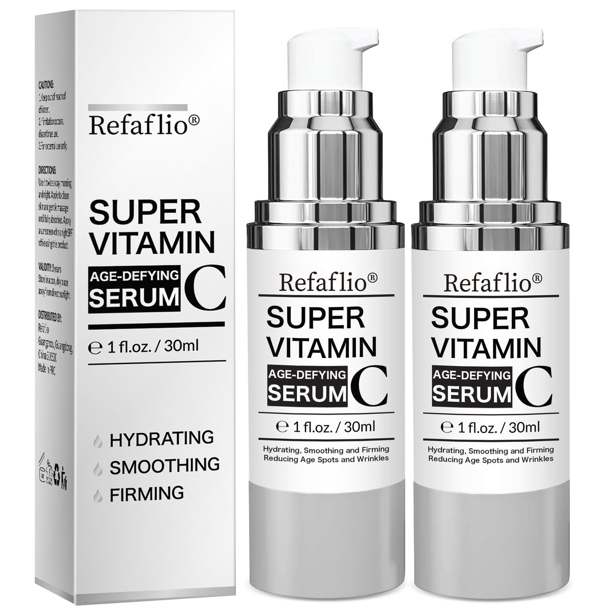 Refaflio front bottle 60ml showing packaging and formula benefit