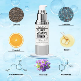 Refaflio serum texture drop on fingertip for moisturizing benefit