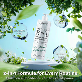 REFORIAN in shower use shows quick application and simplified routine