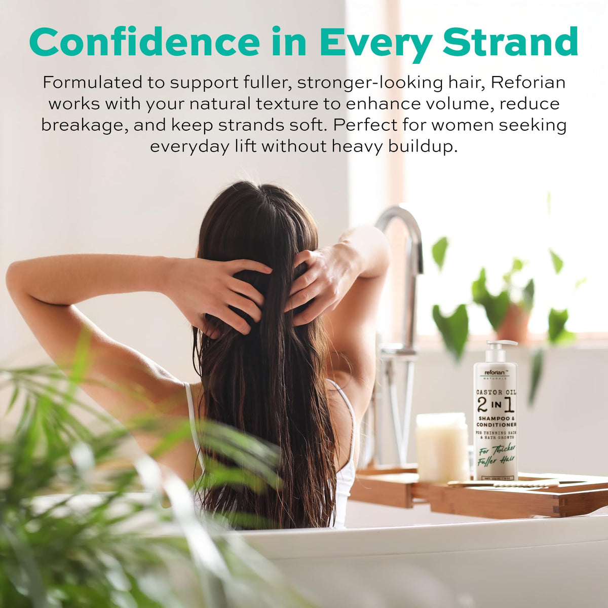 REFORIAN travel-friendly size next to coin conveys portability advantage