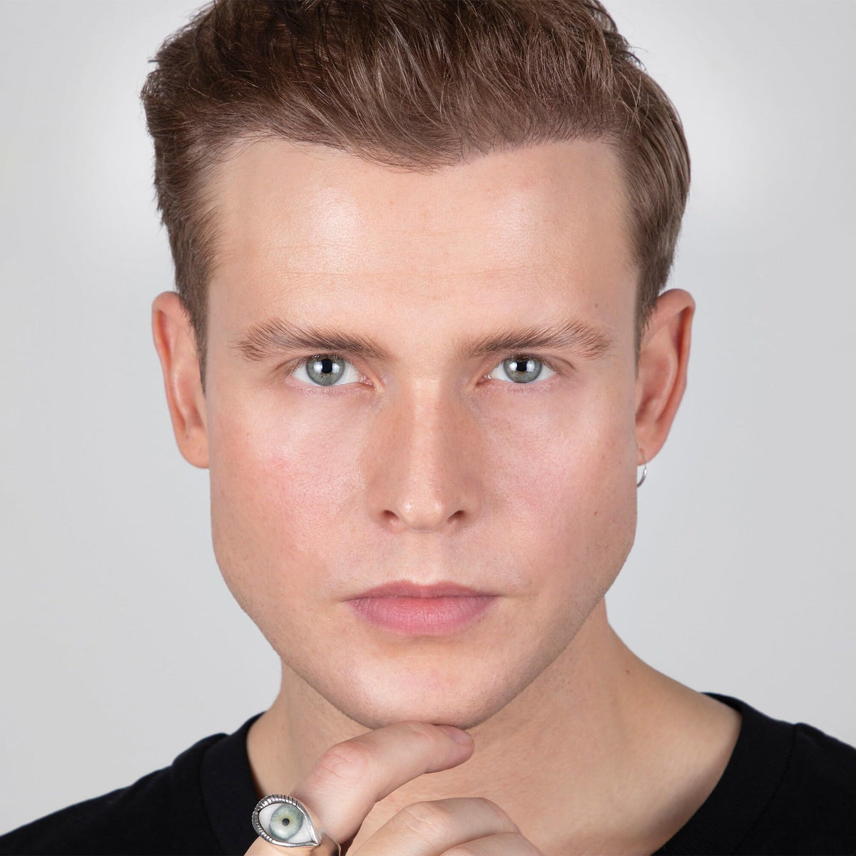 REFY product in use creating laminated brows for lifted, polished look