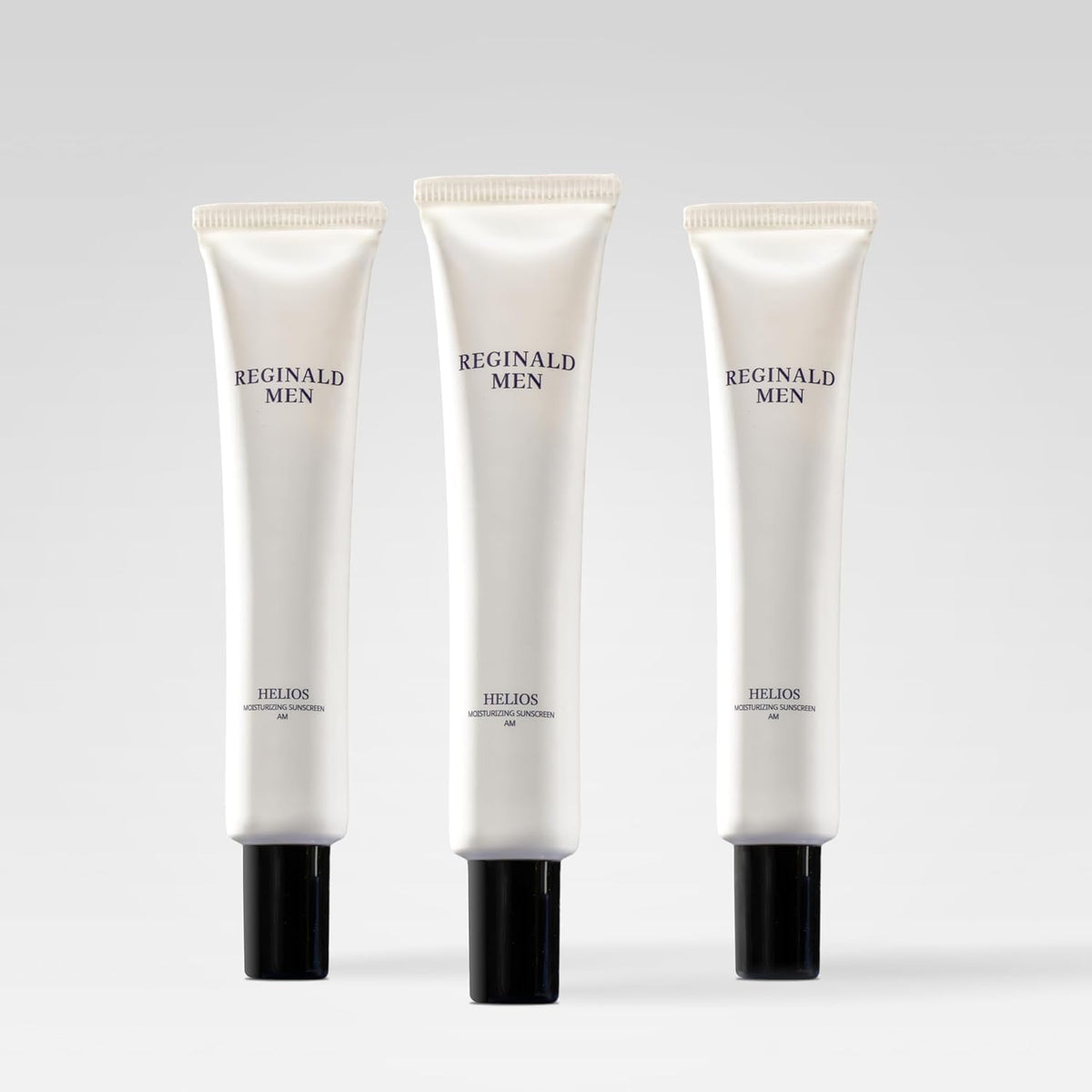 Reginald Men front packaging showing SPF 50+ benefit and daily use