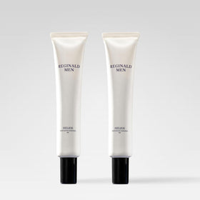 Reginald Men front packaging showing SPF 50+ for quick product recognition and confidence