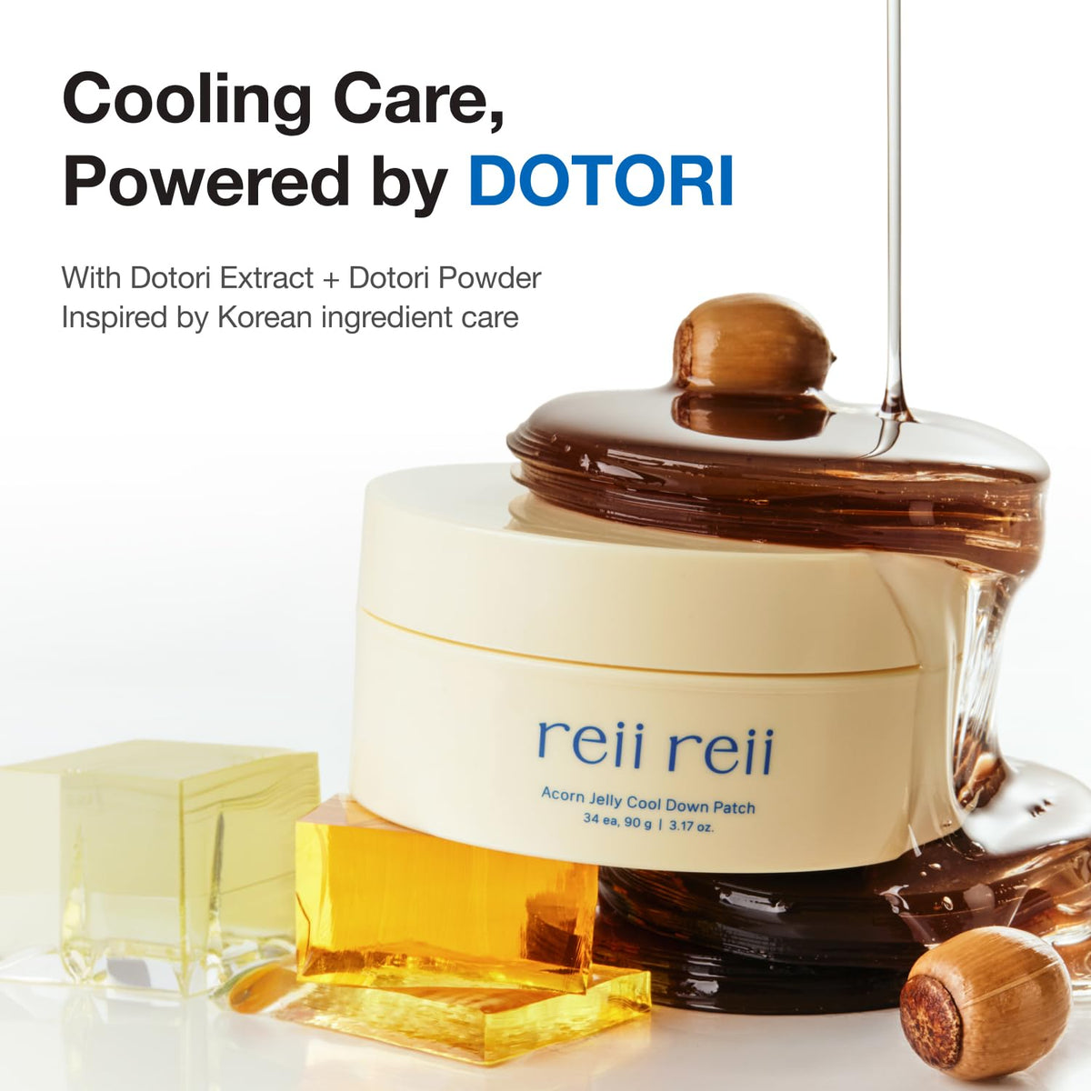 reii reii dotori extract and glacier water ingredients highlighting calming properties