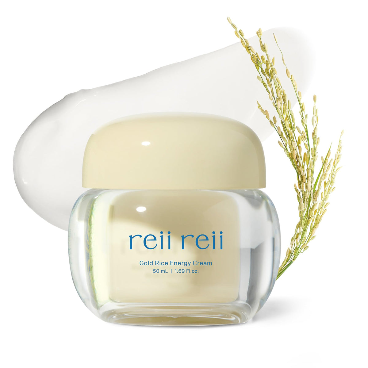 reii reii front jar view showing clean packaging and moisturizing benefit